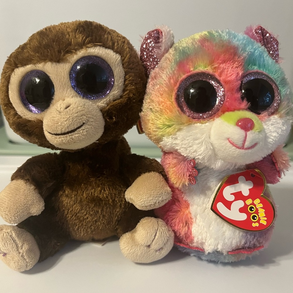 Ty Beanie Boos Rodney and Coconut